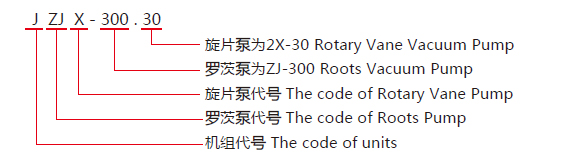 JZJX系列罗茨旋片真空机组型号